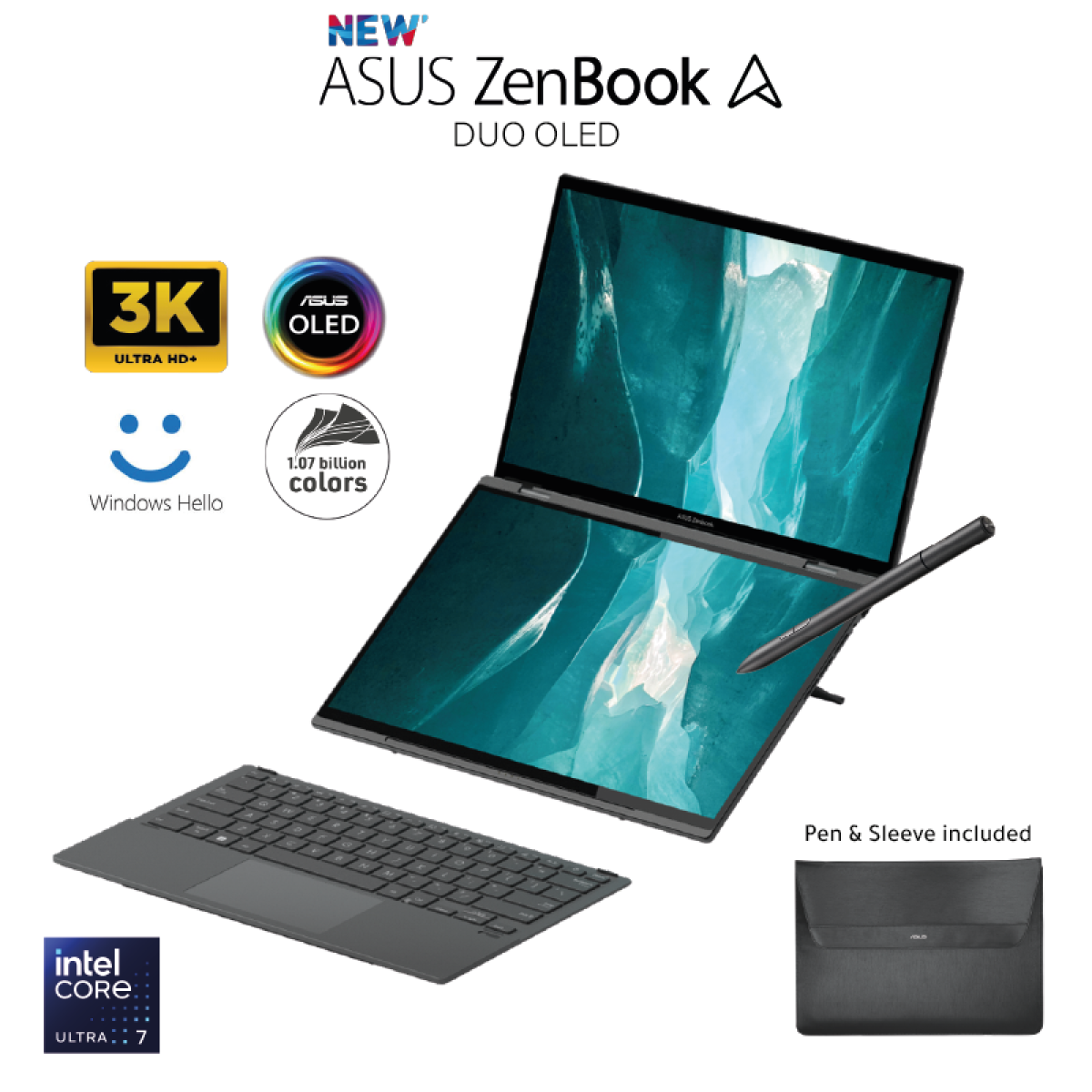 Laptop ASUS Zenbook Duo OLED Intel Core Ultra 7 (16GB/1TB)