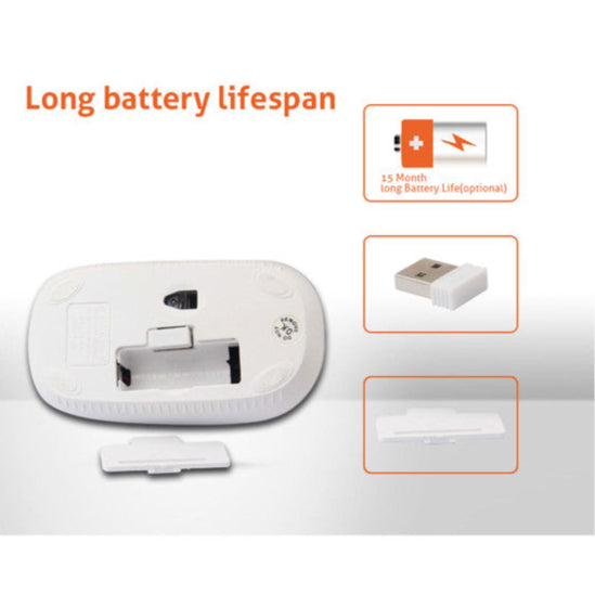 MeeTion MT-R547 2.4ghz Wireless Office Mouse up to 10m, Responsive 1600DPI