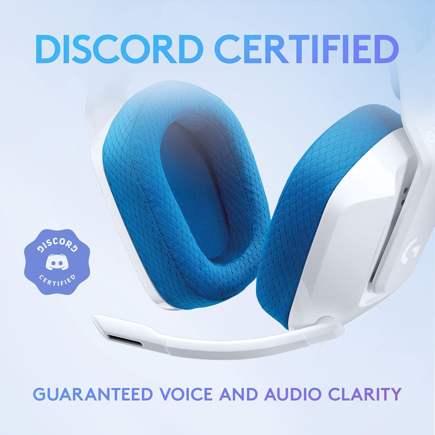 Logitech G335 Wired Gaming Headset, with Flip to Mute Microphone -White
