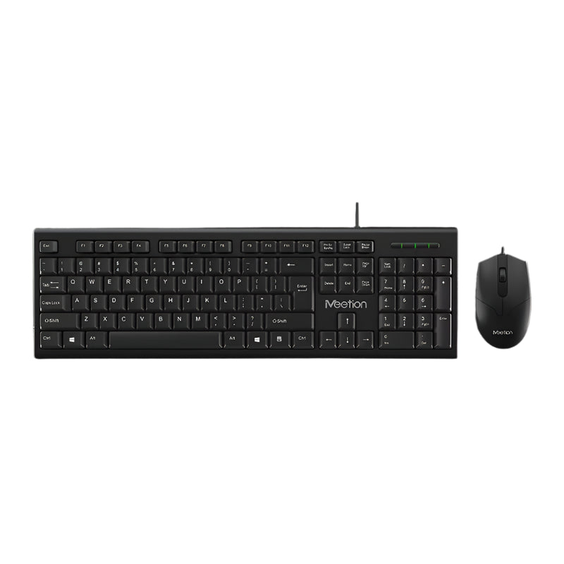 Meetion MT-C100 USB COMBO Keyboard & Mouse For Computer, Waterproof design