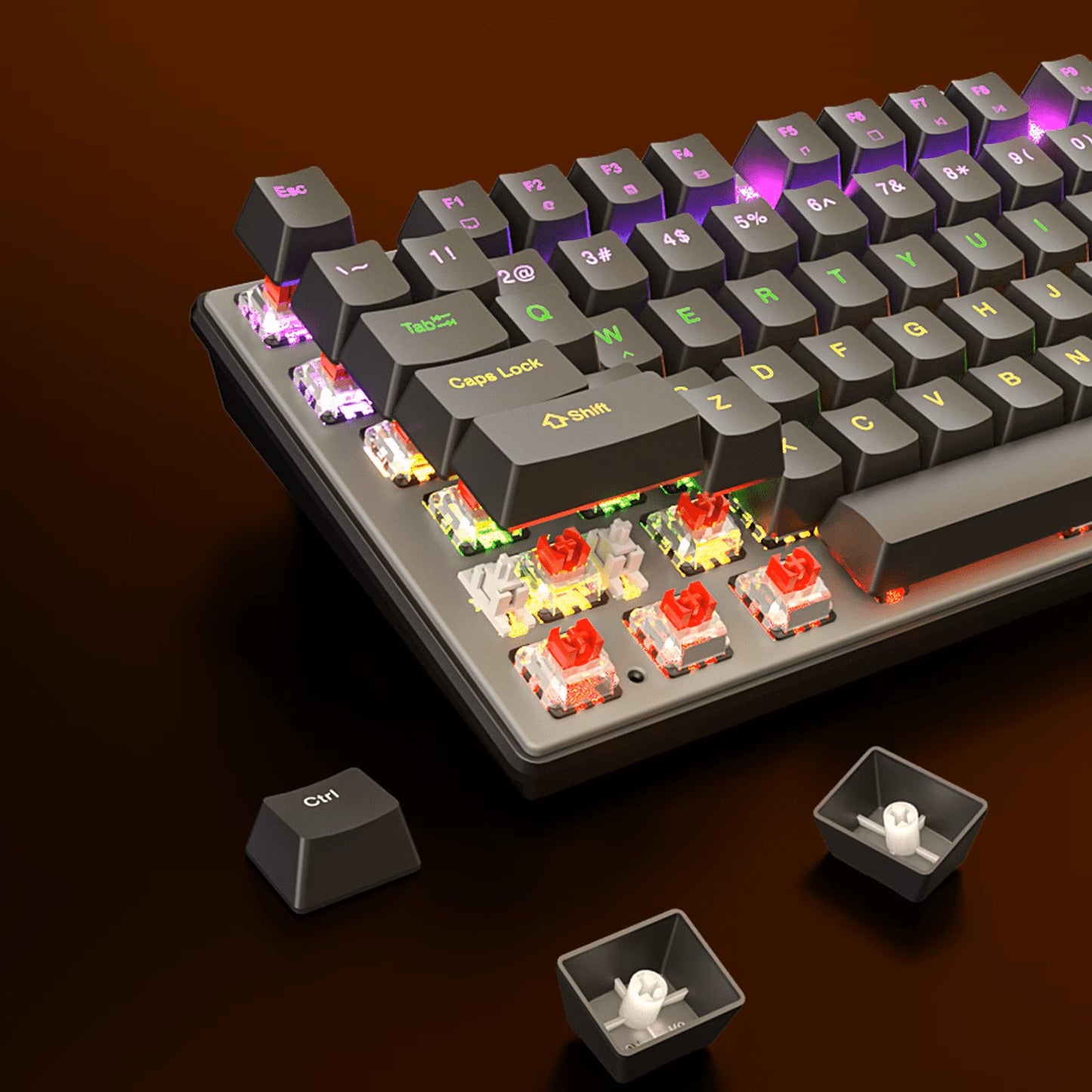 Meetion MT- MK009 Pro Hot-Swap Mechanical Gaming Keyboard, Red Switch, RGB
