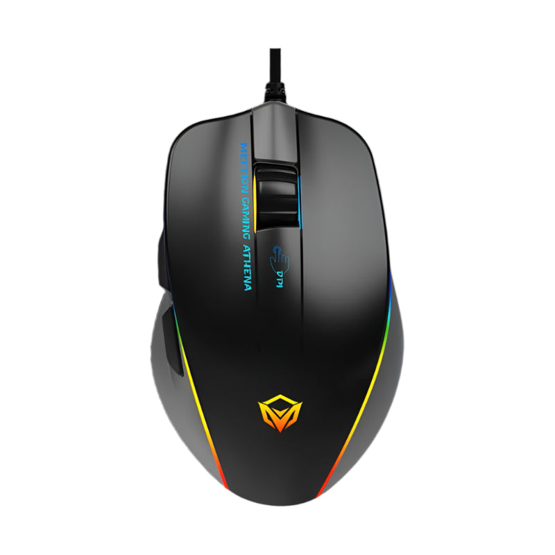 MeeTion MT-GM23 USB Wired RGB Gaming Mouse, Resolution 12800DPI, Keys: 5+1