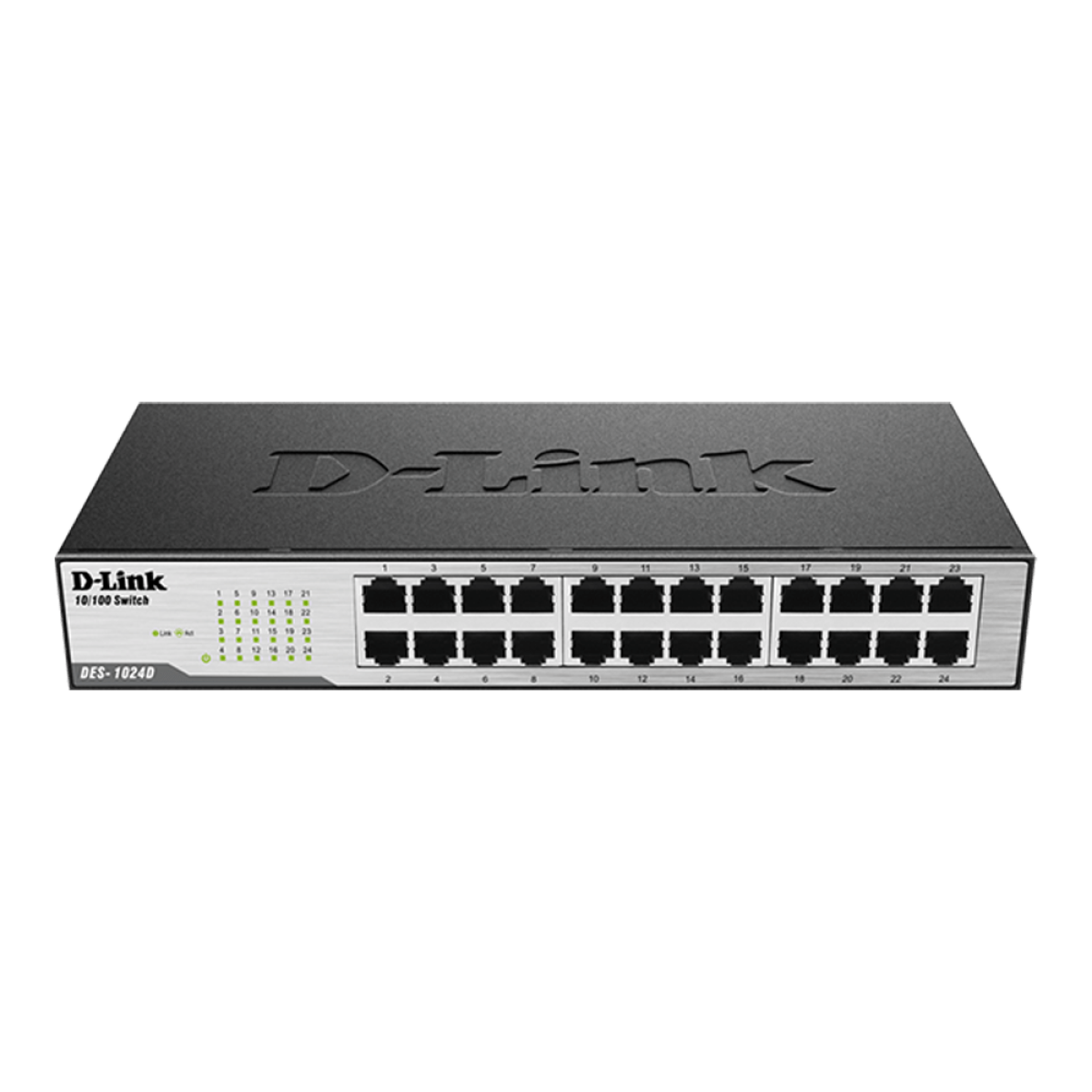 D-Link DES-1024D 24-Port Fast Ethernet Unmanaged Switch Energy Efficient Ethernet Plug-and-play