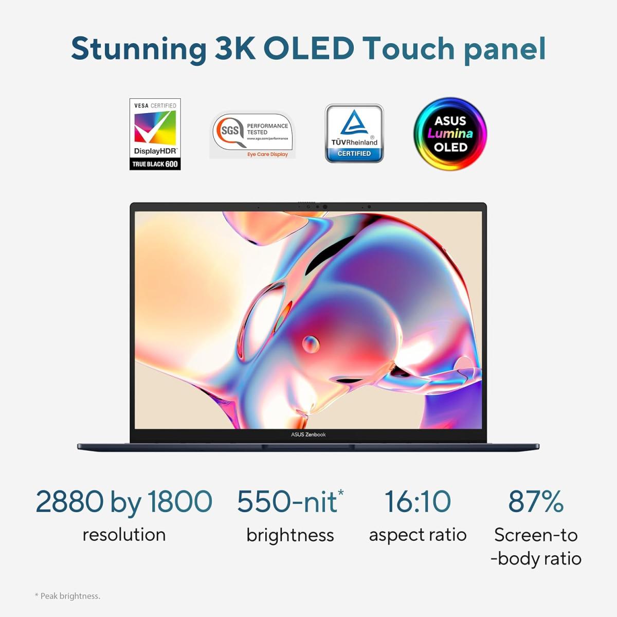 Asus Laptop Zenbook 14 OLED Intel® Core™ Ultra 9 (16GB/1TB)