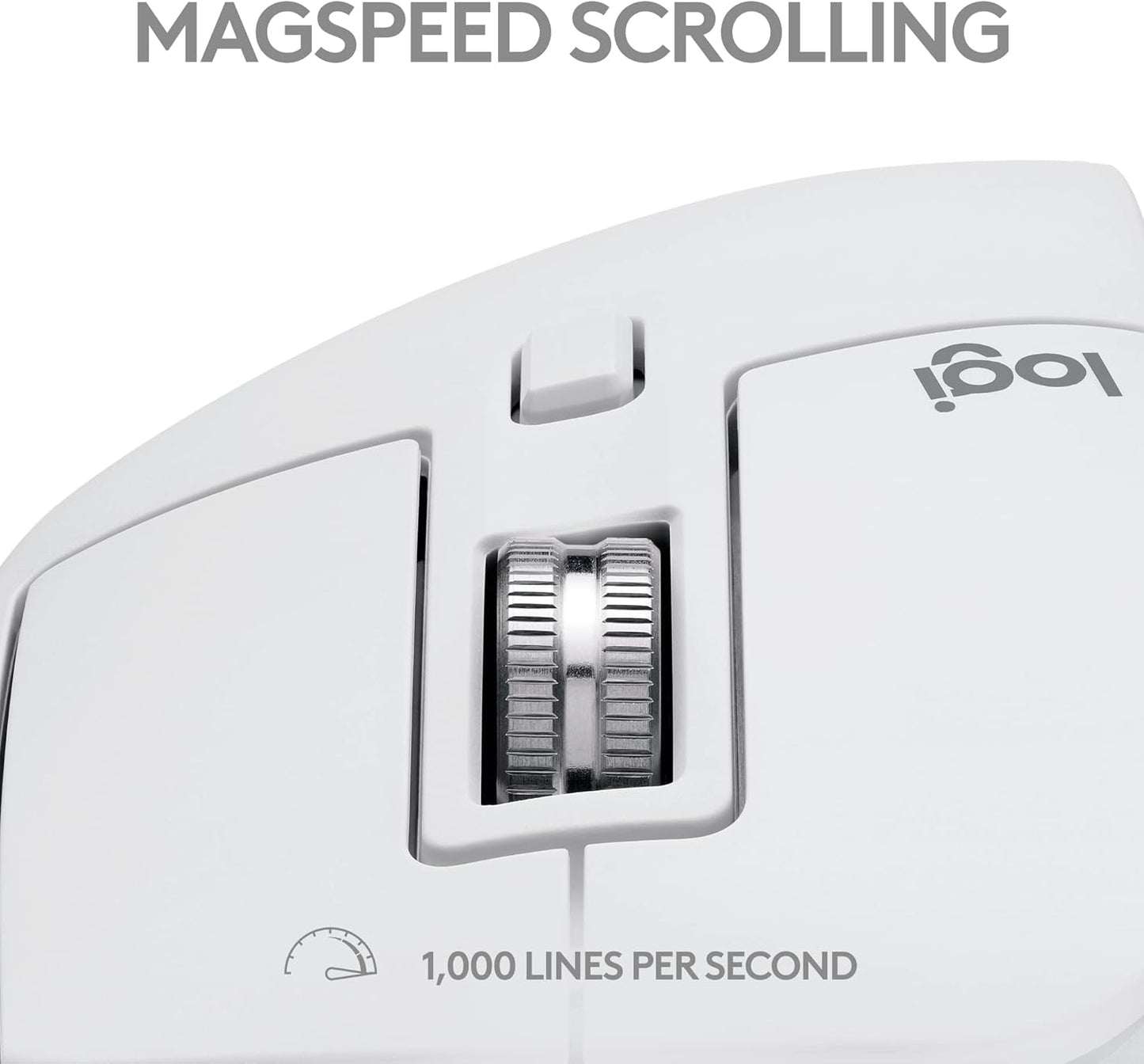 Logitech MX Master 3S for Mac -Wireless Bluetooth Mouse -Pale Grey