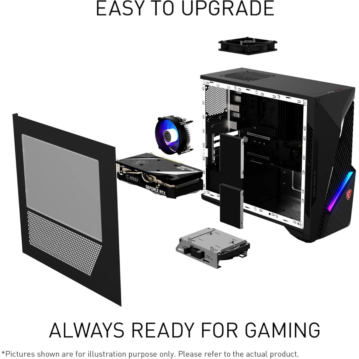 MSI MAG Infinite S3 Desktop Gaming Intel® Core i7 Nvidia RTX 4060TI(16GB/1TB)