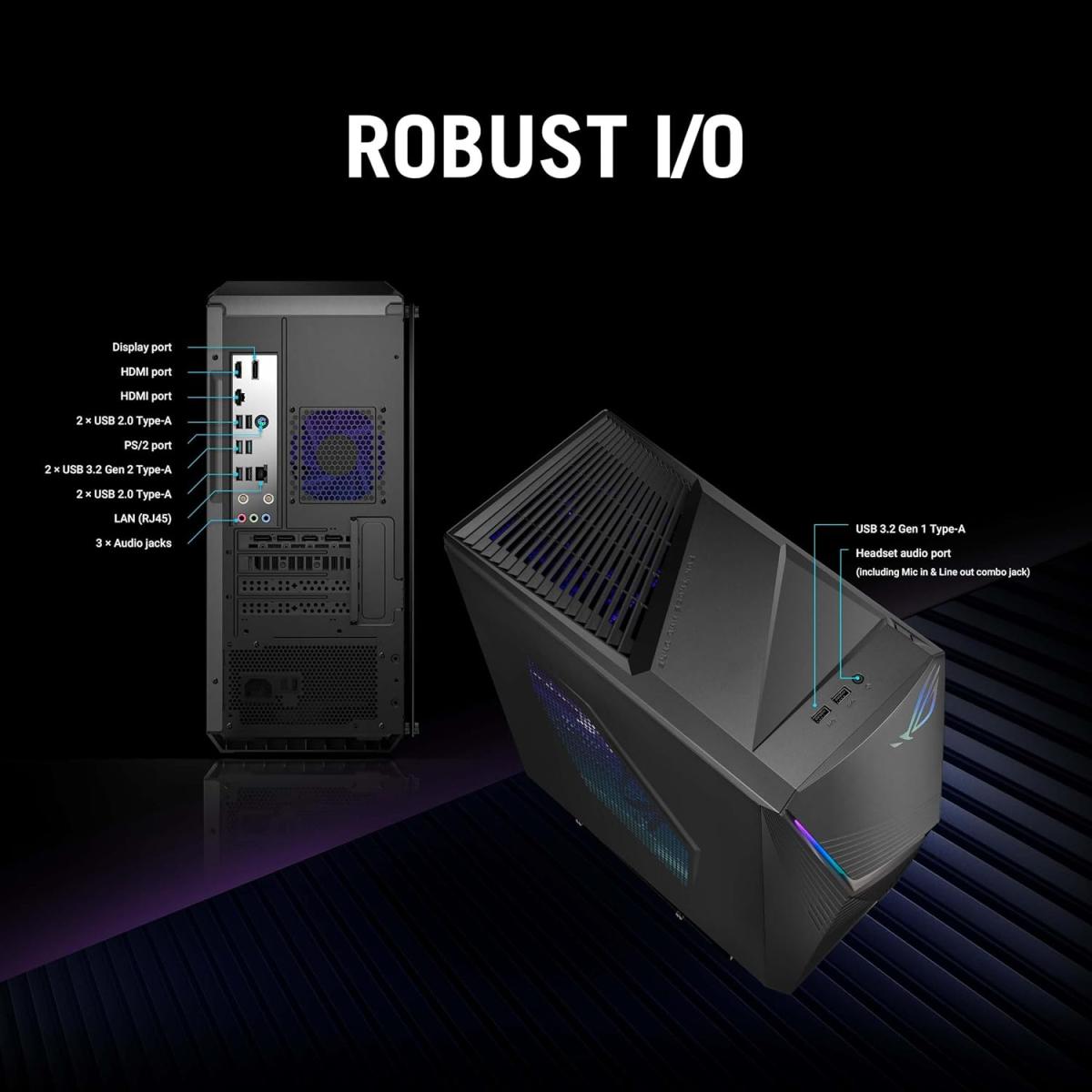Desktop Gaming ROG Intel® Core™ i5-14400F Air Cooler NVIDIA® GeForce® RTX3050 8GB