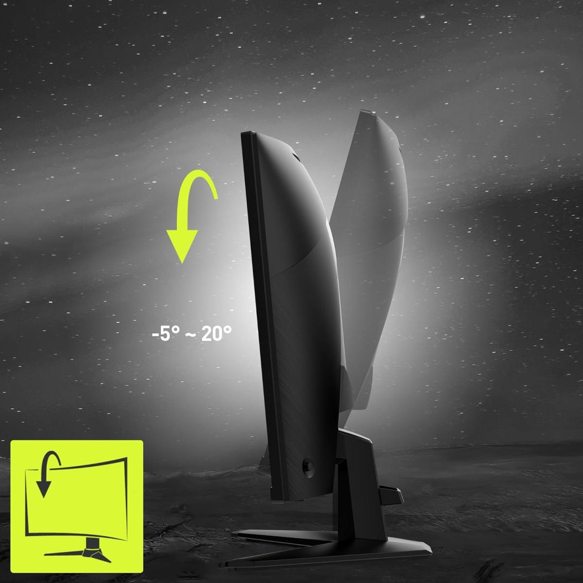 MSI MAG27C6F 27-inch Curve VA Gaming Monitor- Black(3 Year Warranty)