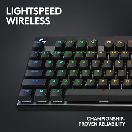 Logitech G Pro X TKL Wireless Mechanical Swappable Switches LIGHTSYNC RGB- Black