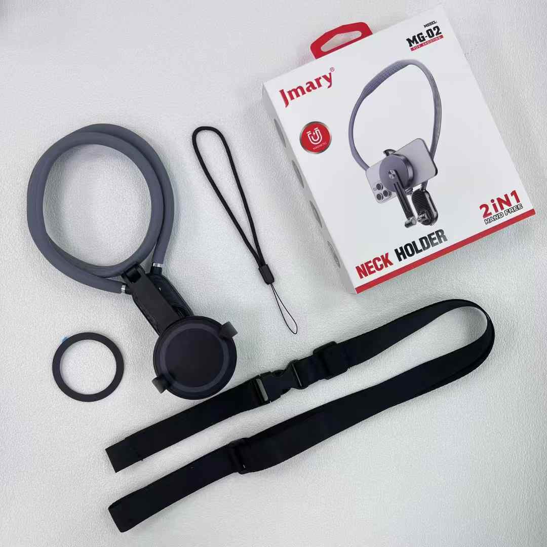 Jmary MG-02 2-in-1 Magnetic Hand Free Neck Holder (Lock first-person)