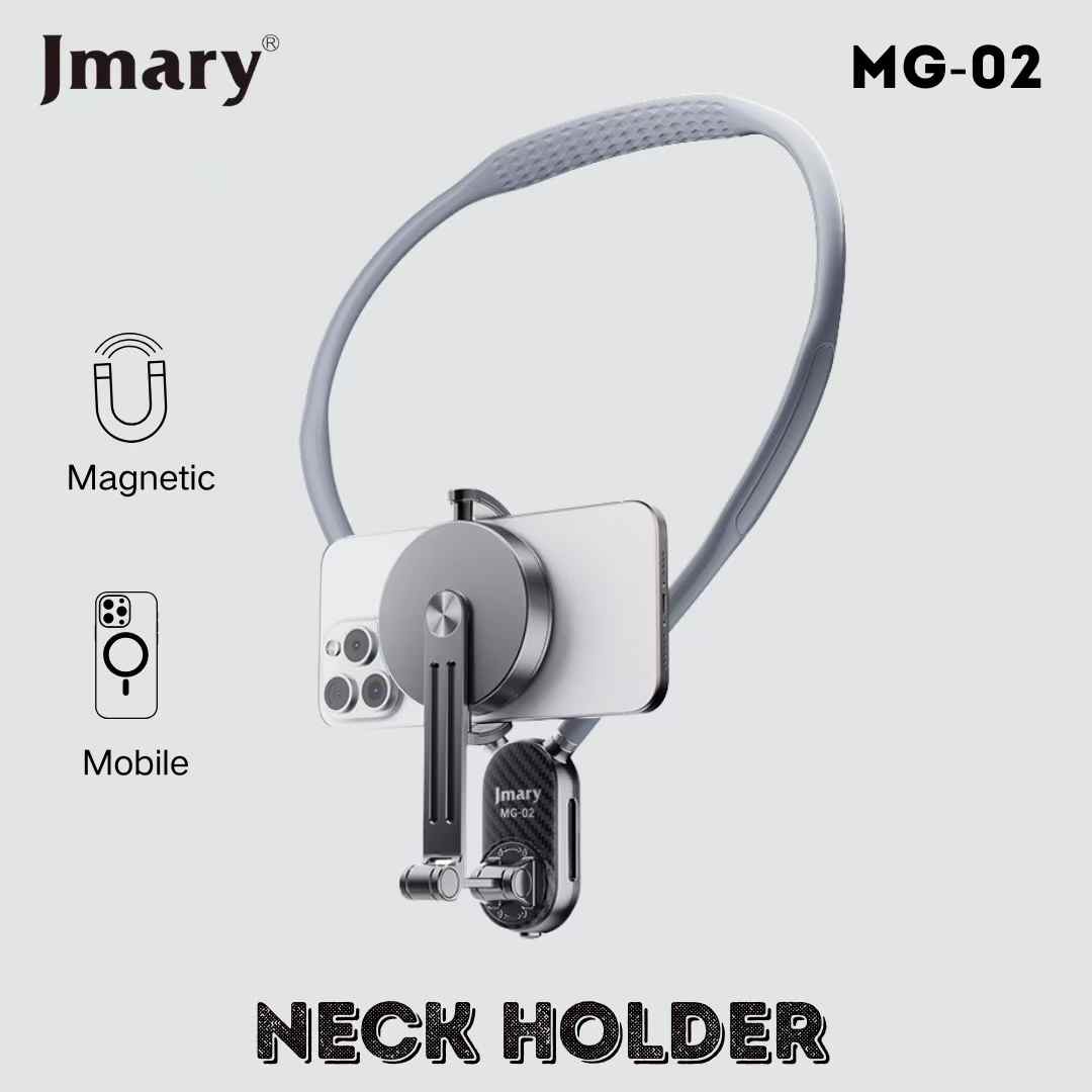 Jmary MG-02 2-in-1 Magnetic Hand Free Neck Holder (Lock first-person)