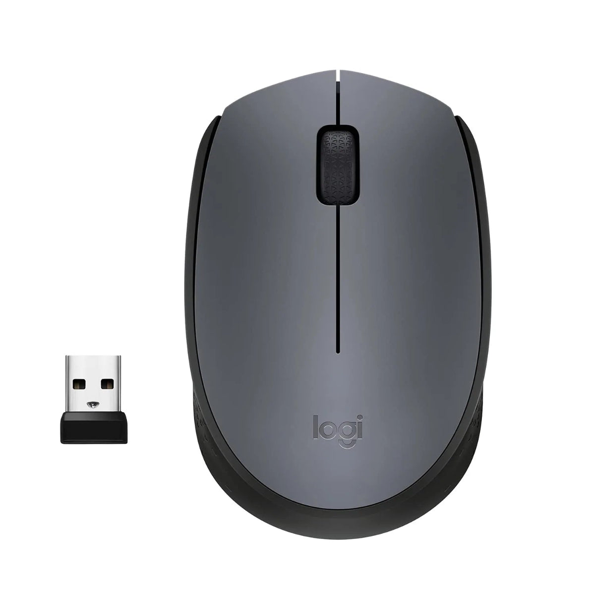 Logitech M170 Wireless Mouse USB Receiver & 12M Battery Life -Grey