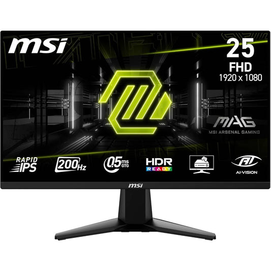 Gaming Monitor MSI MAG 255F E20 24.5 FHD AMD FreeSync Premium Black