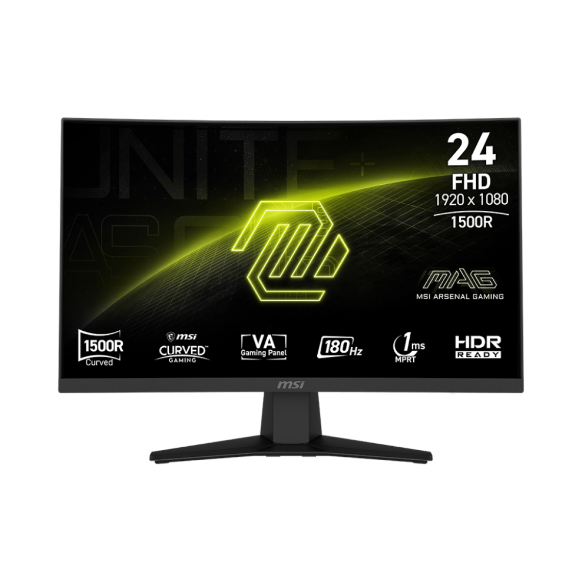 Gaming MSI Monitor MAG 244C 24-inch 1920x1080 (FHD) Curve 1500R 180Hz