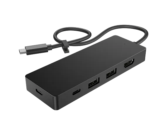 HP USB-C Travel Hub G3 USB-A ports, HDMI output SD card reader