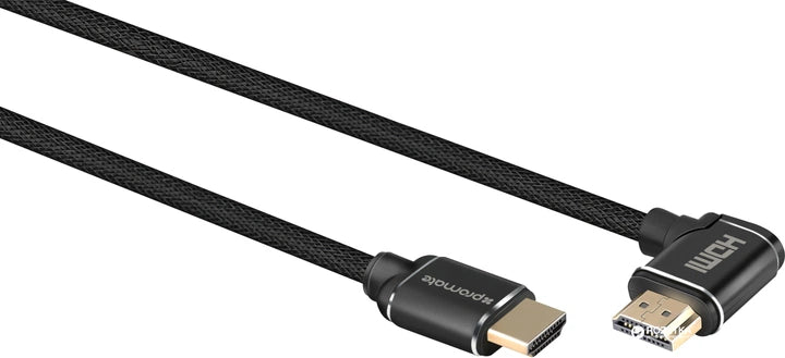 Promate ProLink4K1-3 Meter Right Angle HDMI Audio Video Cable 4K UltraHD