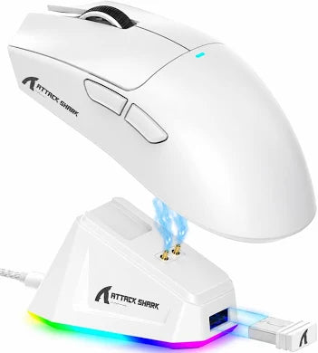 Attack Shark G3 Pro Tri-Mode Wireless Gaming Mouse – PAW3311, White