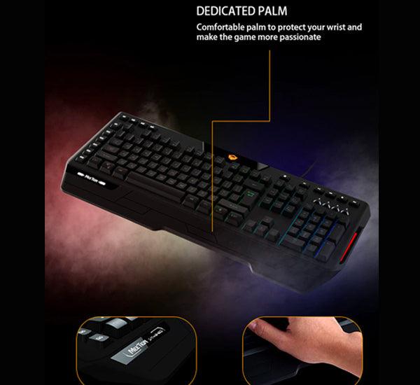 Meetion MT-K9420 Gaming Keyboard, Custom Macro Pro Membrane, RGB Backlit