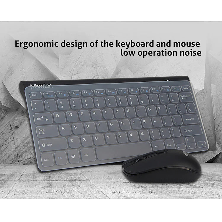 Meetion MT-MINI4000 2.4GHz Wireless Keyboard & Mouse Combo Kit, Silent