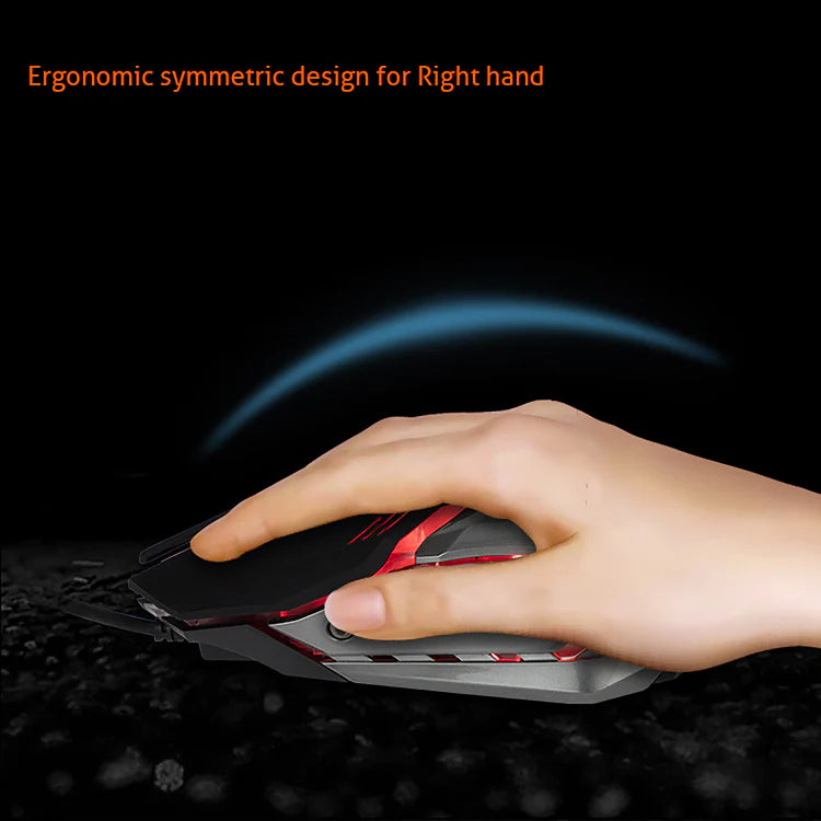 MeeTion MT- M915 USB Wired RGB Gaming Mouse,Resolution 2400DPI,Keys: 5+1