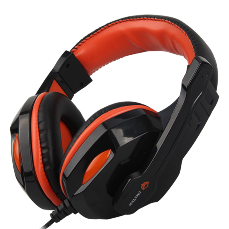 Meetion MT-HP010 Wired Stereo Gaming Headset, Leather, Noise Canceling Mic