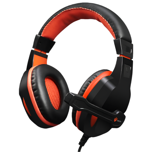 Meetion MT-HP010 Wired Stereo Gaming Headset, Leather, Noise Canceling Mic