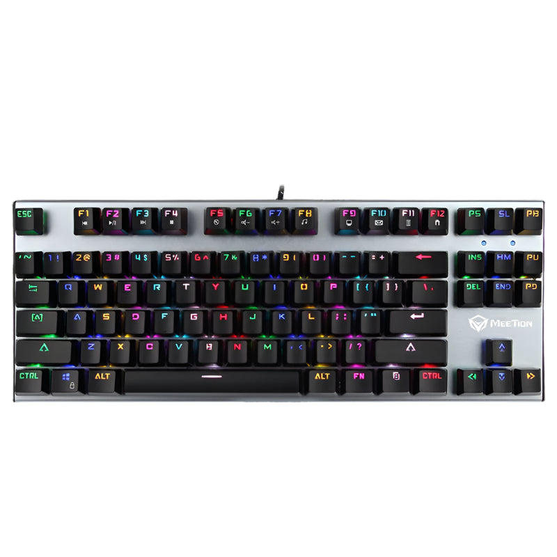 Meetion MT-MK04 Multimedia Mechanical Gaming Keyboard, Blue Switches, RGB Backlit
