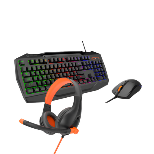 Meetion MT-C490 Wired 4IN1 PC GAMING COMBO KITS, RGB Backlit, Strong durability