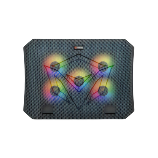 Meetion MT-CP3030 RGB Gaming Cooling Pad, 5Fans, 9-15.5” Compatibility, Silent
