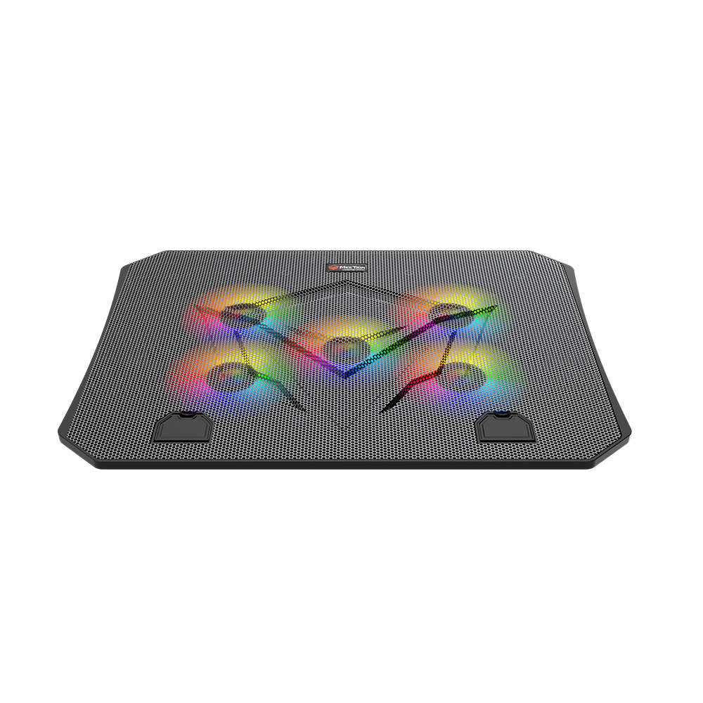 Meetion MT-CP3030 RGB Gaming Cooling Pad, 5Fans, 9-15.5” Compatibility, Silent