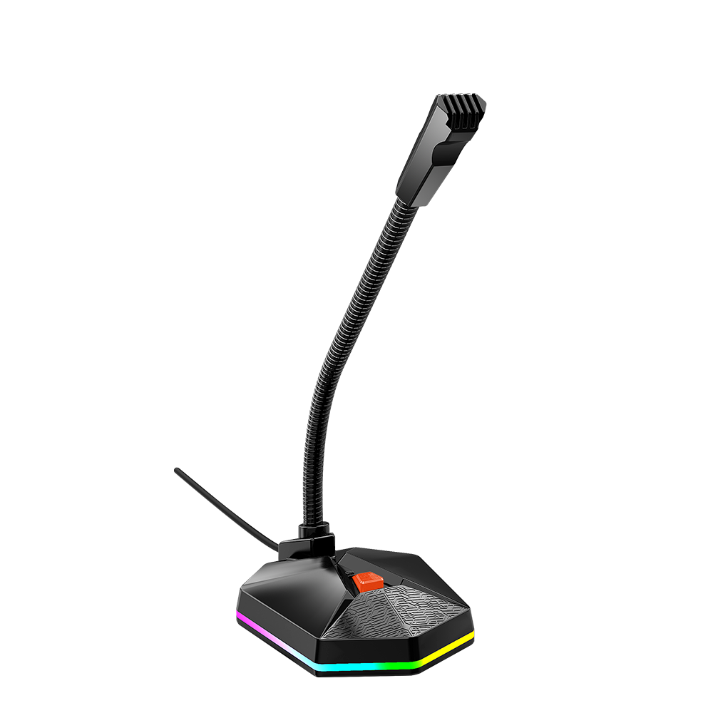 Meetion MT- MC13 Multi-angle Adjustable Gooseneck Gaming Microphone, RGB Backlight