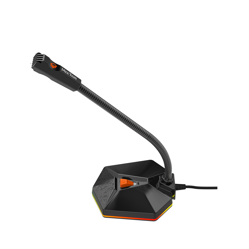 Meetion MT- MC13 Multi-angle Adjustable Gooseneck Gaming Microphone, RGB Backlight