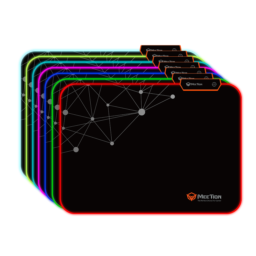 MeeTion MT-PD120 Rubber Led RGB Gaming Mouse Pad, USB Cable