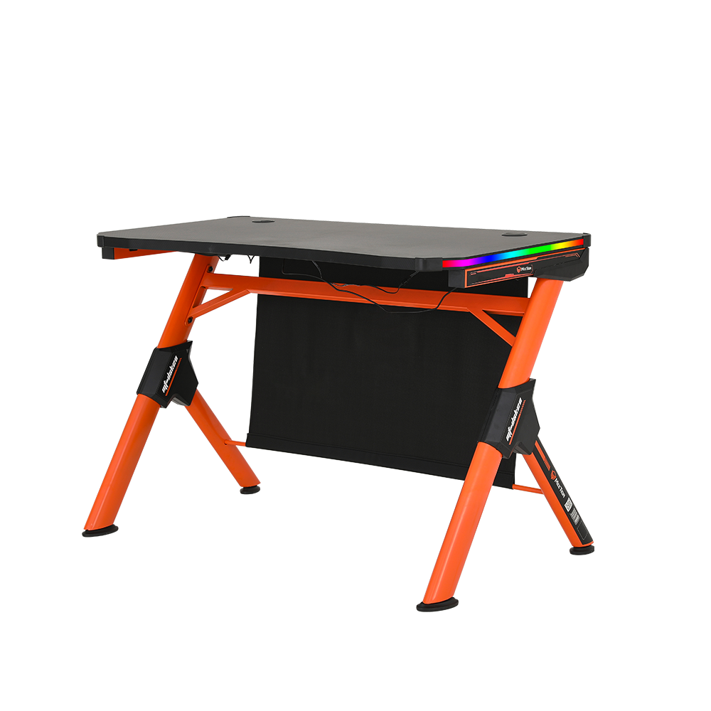 Meetion MT-DSK20 Dynamic RGB LED Gaming Desk, Cable Organized System