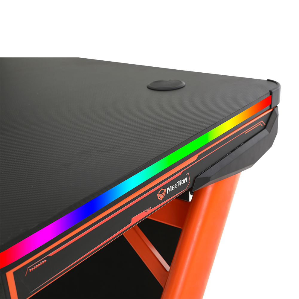 Meetion MT-DSK20 Dynamic RGB LED Gaming Desk, Cable Organized System