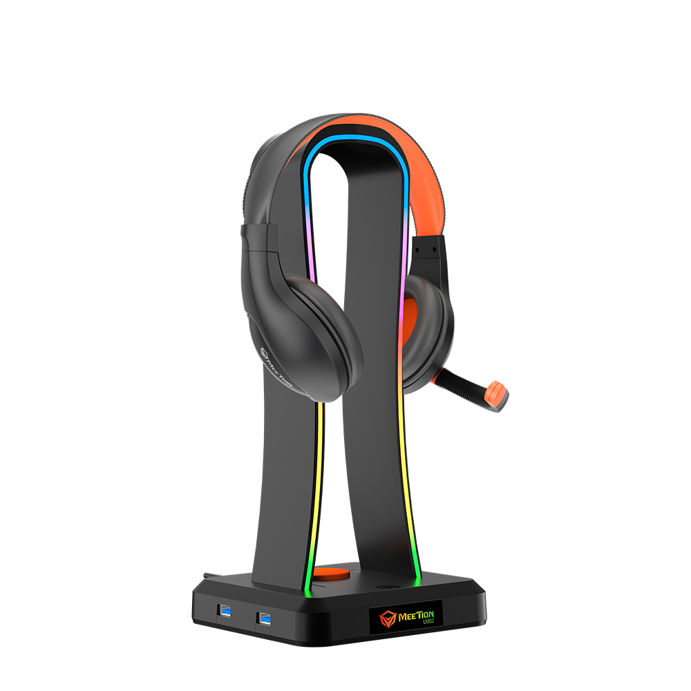 Meetion MT-U002 RGB Backlight Stand For Gaming Headset, 4USB output interfaces