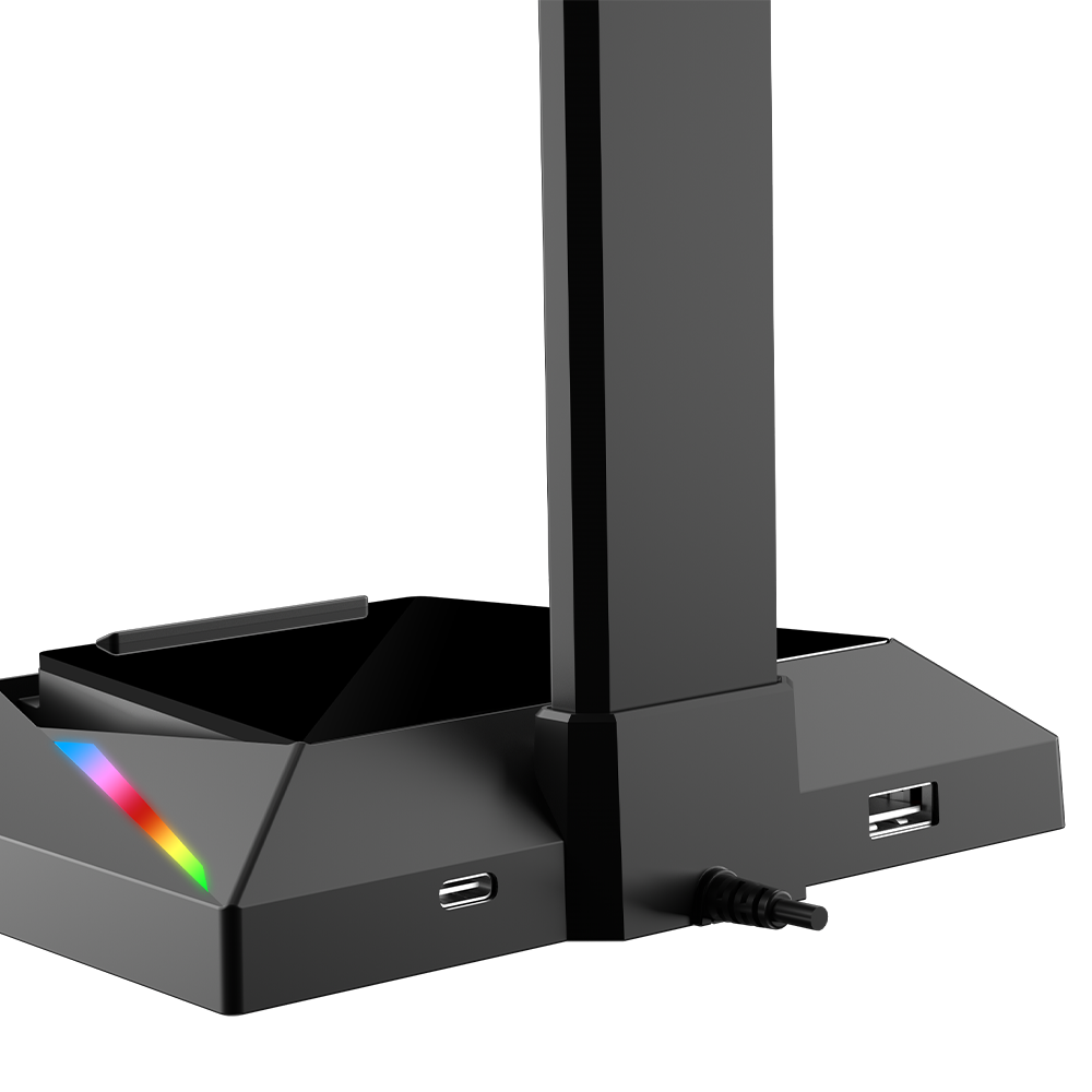 Meetion MT-U003 Stand For Gaming Headphone, LED Backlit, USB/Type-C output ports