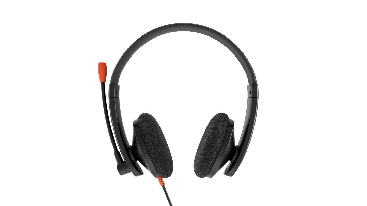 Meetion MT-HP003 Telephony 3.5mm Headset, Noise-Canceling Mic, Adjustable Headband