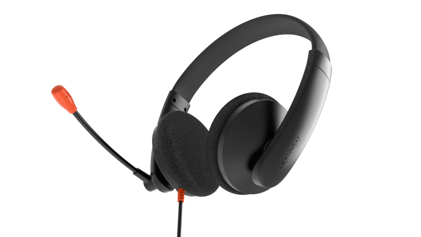 Meetion MT-HP003 Telephony 3.5mm Headset, Noise-Canceling Mic, Adjustable Headband