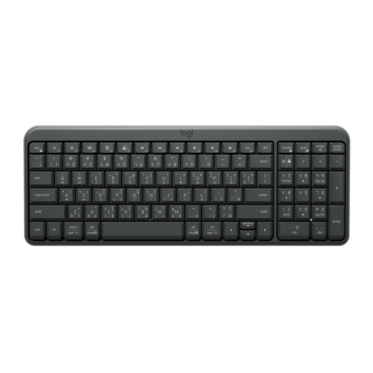 Logitech K250 Compact Bluetooth Wireless Keyboard Graphite- Black