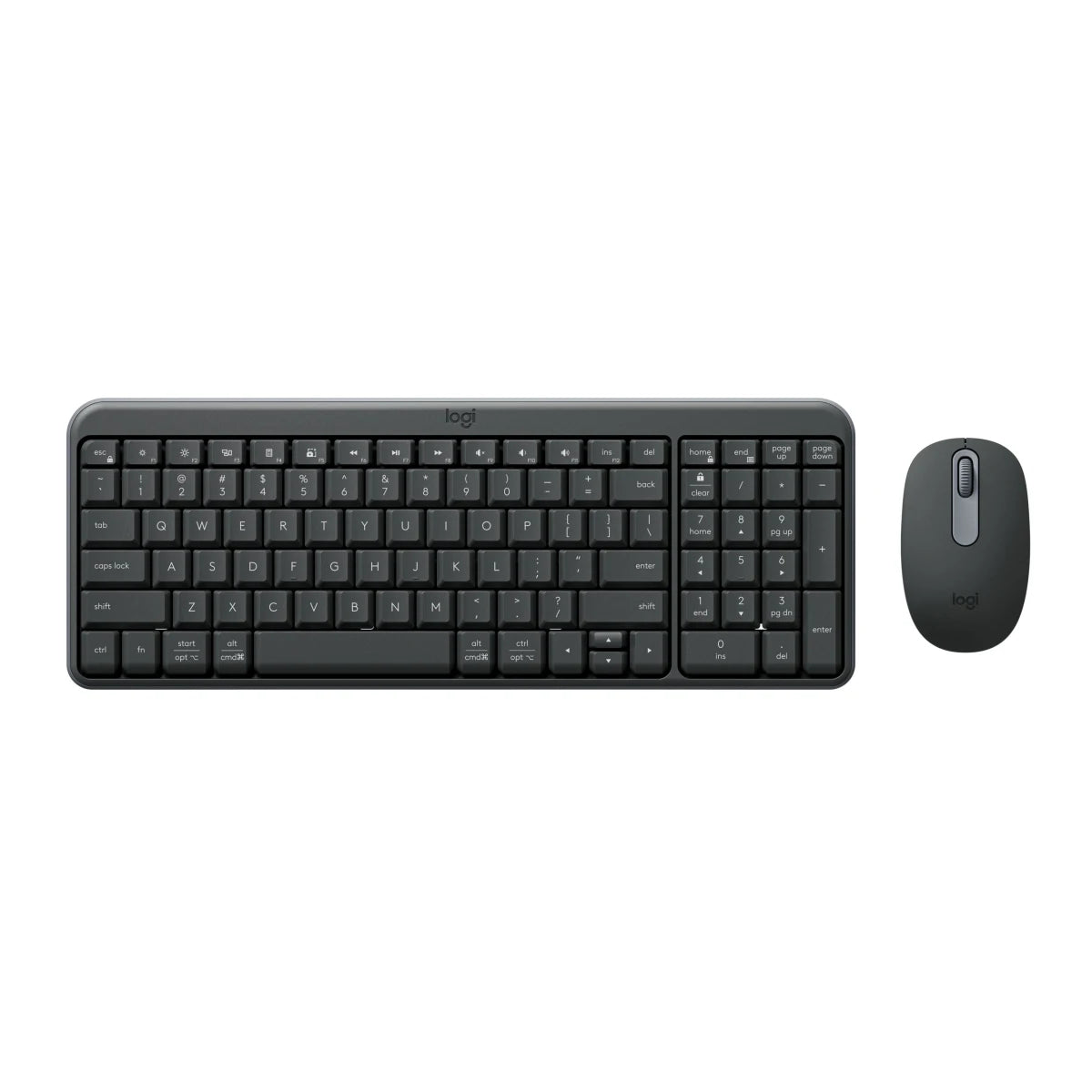 Logitech MK250 Compact Bluetooth® Wireless Combo Graphite- Black