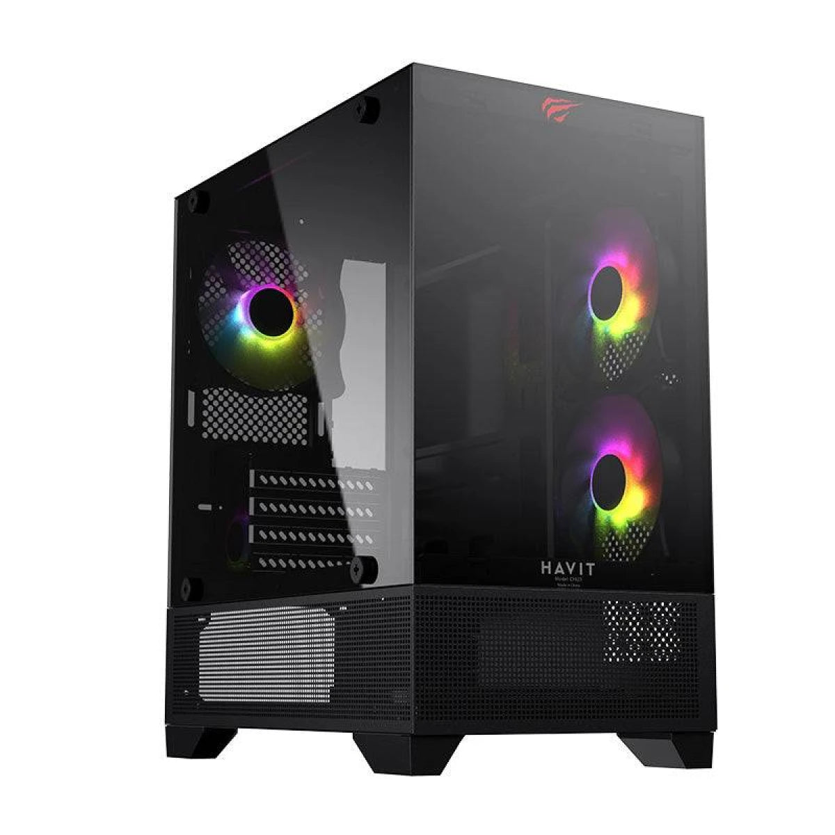 HAVIT CF923 Tempered Glass Gaming Chassis 120mm rear exhaust fan