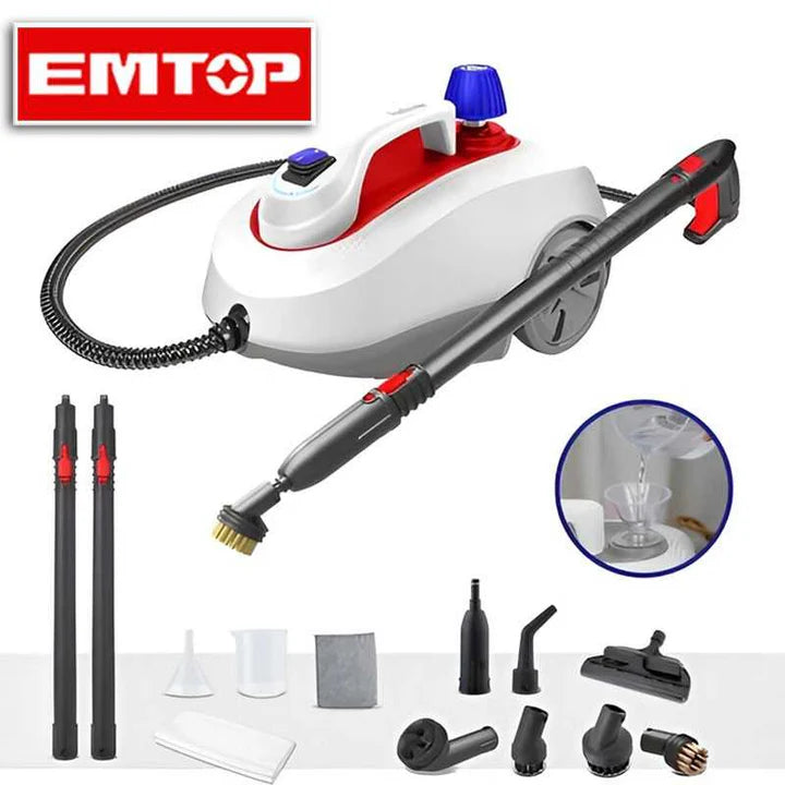 Emtop Steam Cleaner machine 1800w 5 Bar High Pressure Washer EMSC1515 Emtop Steam Cleaner machine 1800w 5 Bar High Pressure Washer EMSC1515