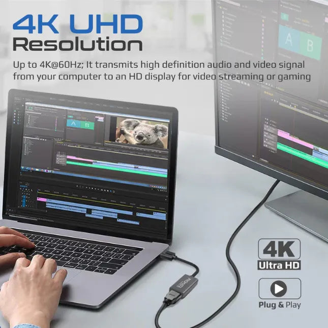 Promate MEDIALINK-DP, DisplayPort to Output Interface HDMI Adapter 4K@60Hz