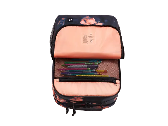 HP Campus XL Tie Dye Backpack Adjustable, Padded Shoulder Straps HP Campus XL Tie Dye Backpack Adjustable, Padded Shoulder Straps
