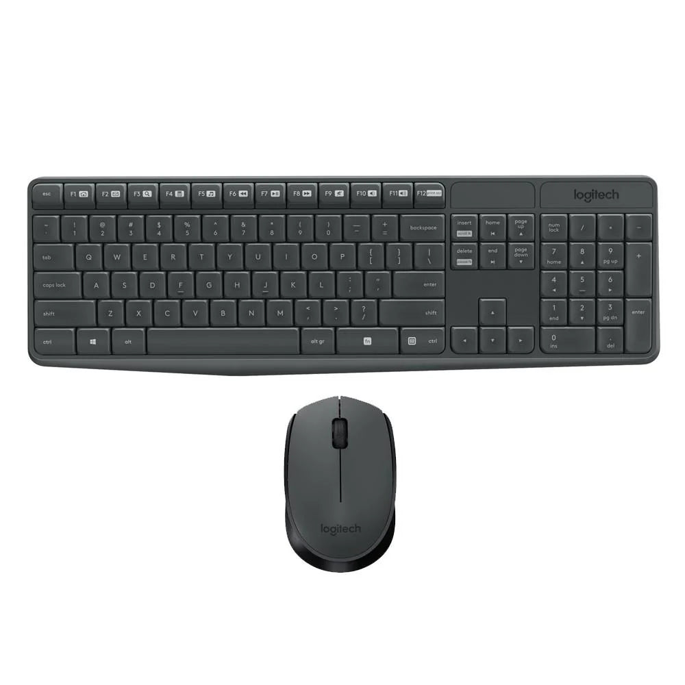 Logitech MK235 Keyboard and Mouse Combo Wireless- Black