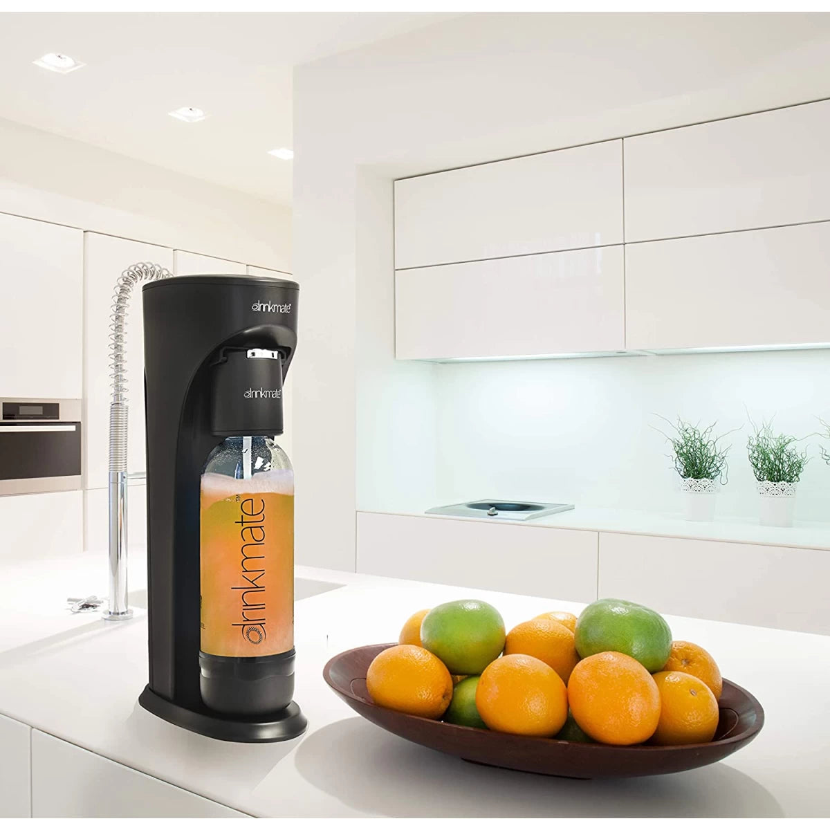 DrinkMate Water & Soda Machine,Carbonates Any Drink ,Cylinder Included - Black DrinkMate Water & Soda Machine,Carbonates Any Drink ,Cylinder Included - Black