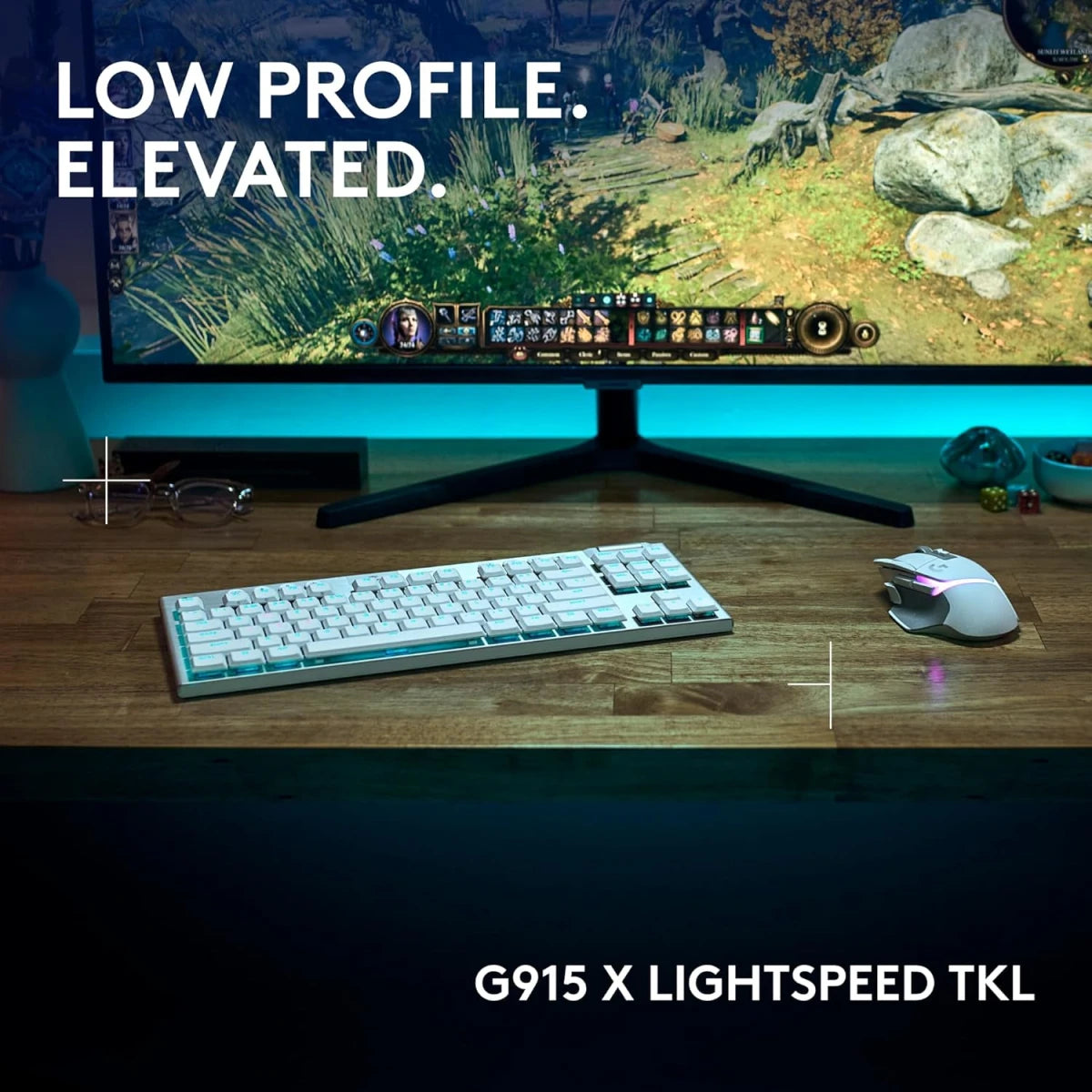 Logitech G915 X LIGHTSPEED TKL Wireless Gaming Keyboard – White