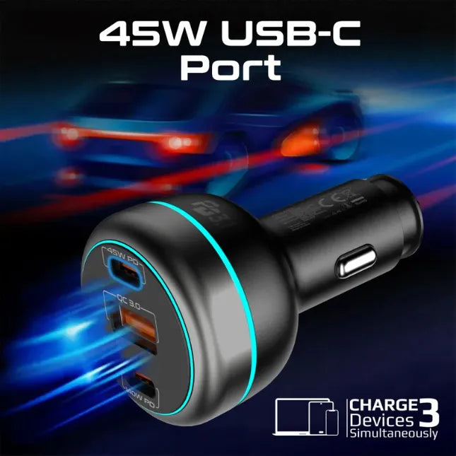 Promate Car Charger Dual Power Delivery its 140W Power Delivery 3.1, laptops, tablets Promate Car Charger Dual Power Delivery its 140W Power Delivery 3.1, laptops, tablets