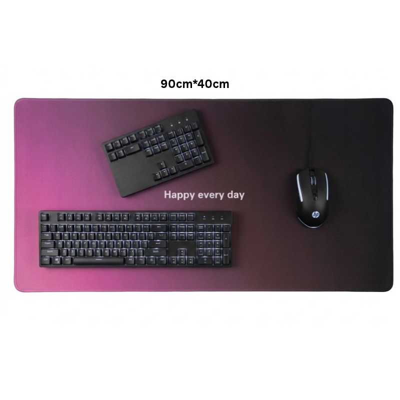 mousepad Happy Every Day Pink mousepads 90*40 cm High Quality